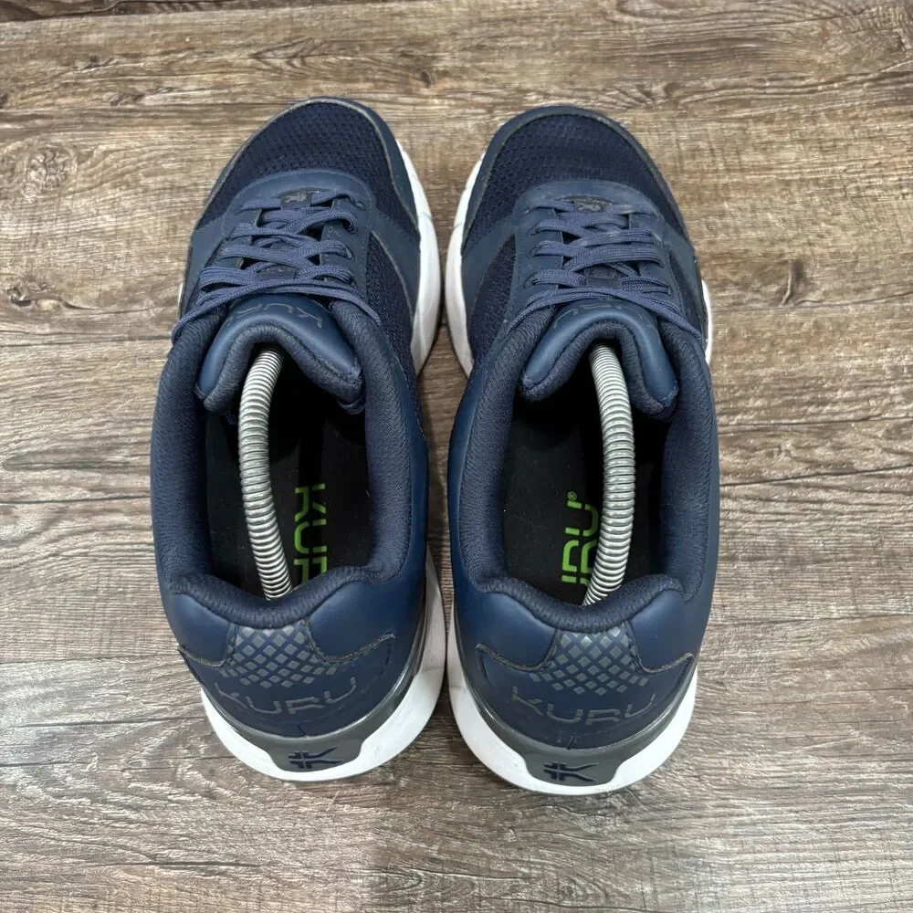 Kuru Quantum 2 Shoes Men's 10 Wide Indigo Blue Slate Gray Walking Running
